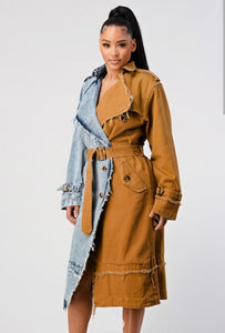 DENIM TRENCH