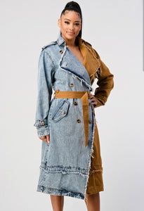 DENIM TRENCH