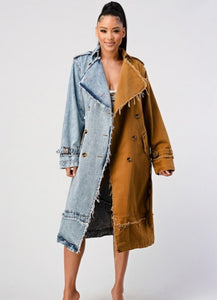 DENIM TRENCH