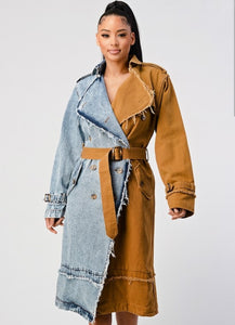 DENIM TRENCH