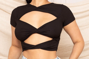 Reversible Crop Top | Gray