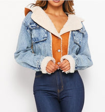 Load image into Gallery viewer, DENIM SUEDE JACKET
