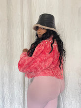 Load image into Gallery viewer, CRYSTAL AND PEARL RUBY PINK JACKET
